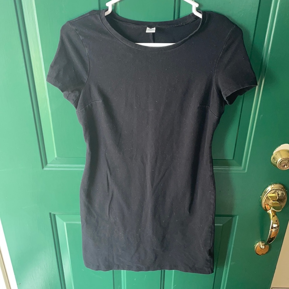 Black T-shirt dress